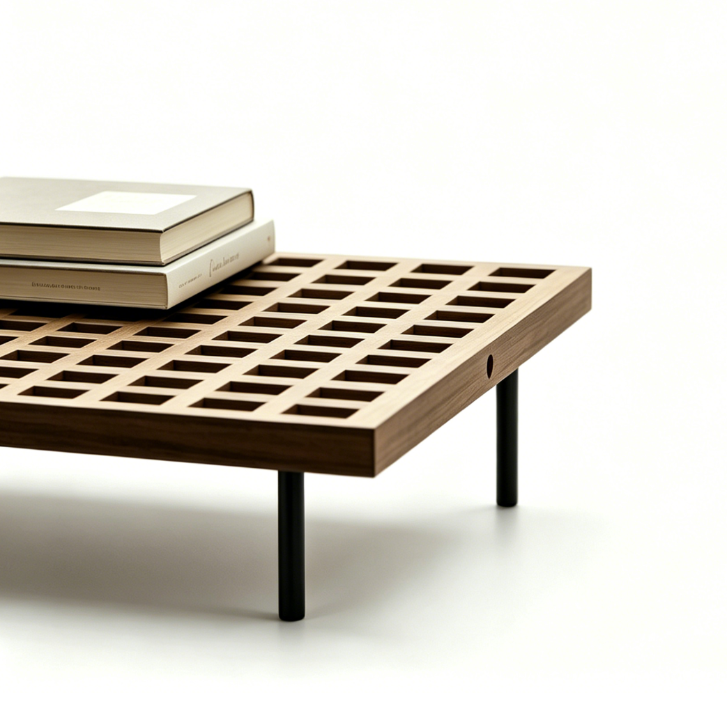 Modern Durable Portable Side Table with Metal Frame for Living Room Furniture