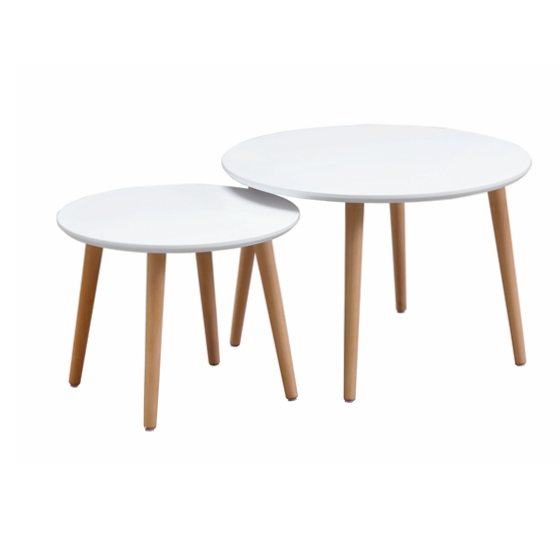 Modern MDF end table close up