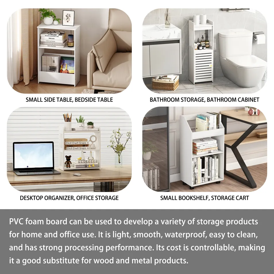 3-Tier White Ladder Shelf Bookshelf Freestanding for Living Room Storage