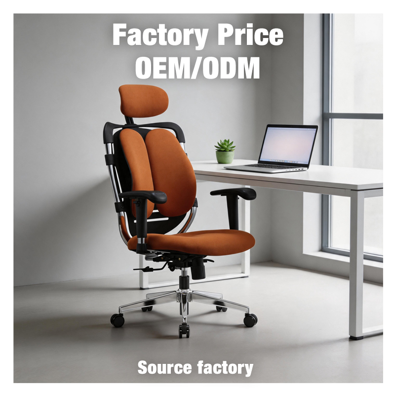 Ergonomic Modern Upholstered Fabric Executive Swivel Office Chair with Adjustable Features Castors for Home Office &amp; Hotel Use