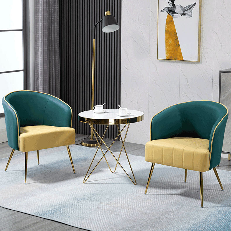 Leisure Chairs Wing Gold Luxury Nordic Furniture Set Modern Armchair Velvet Metal Home Living Room Sofas Lounge Accent Chairs