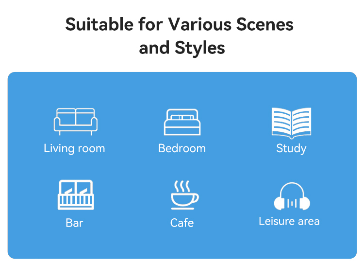 ZY-8135 Leather Bar Stool Side View