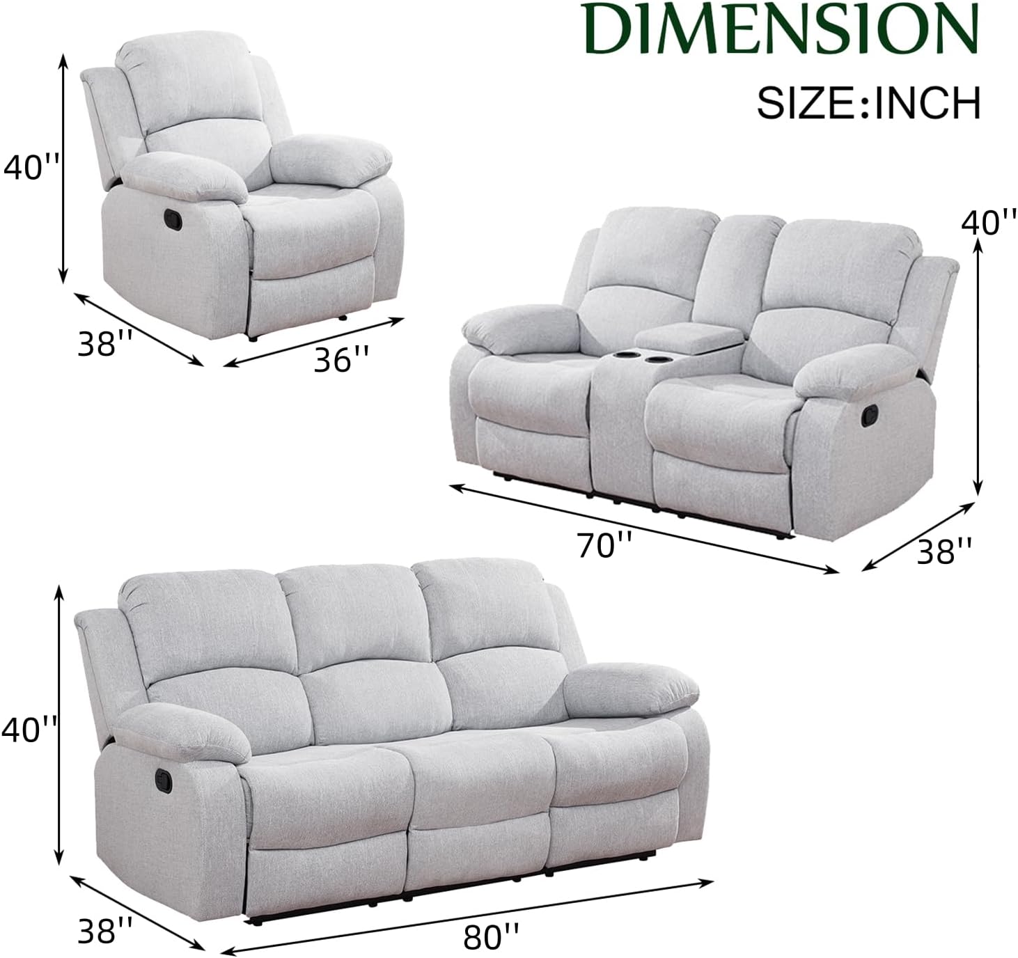Recliner Sofa Style 3