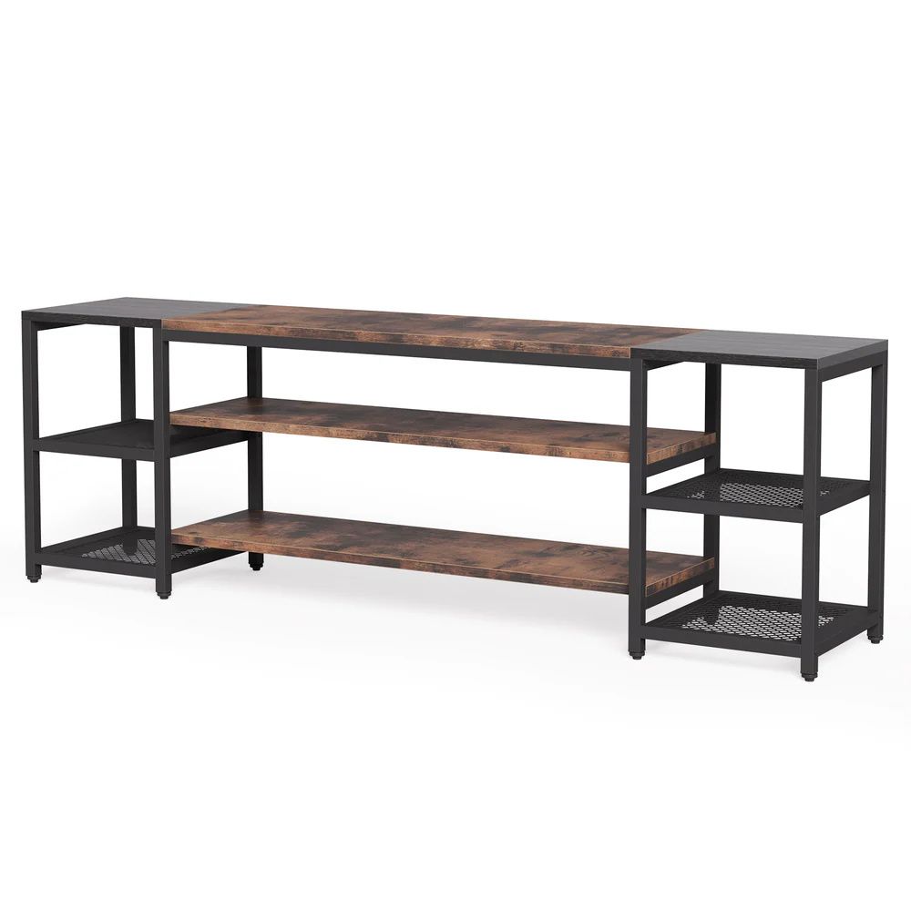 Industrial Design TV Stand with Unique Storage Rack Display Stand