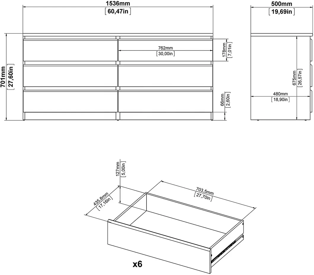 Dresser Inner Construction