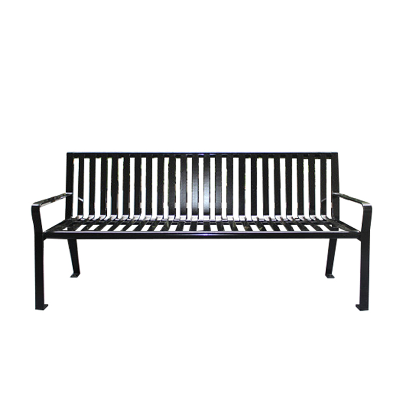 Modern Outdoor Antique Wrought Metal Iron Picnic Bench Durable Steel Furniture for Garden Park Patio Gym School Entry Use
