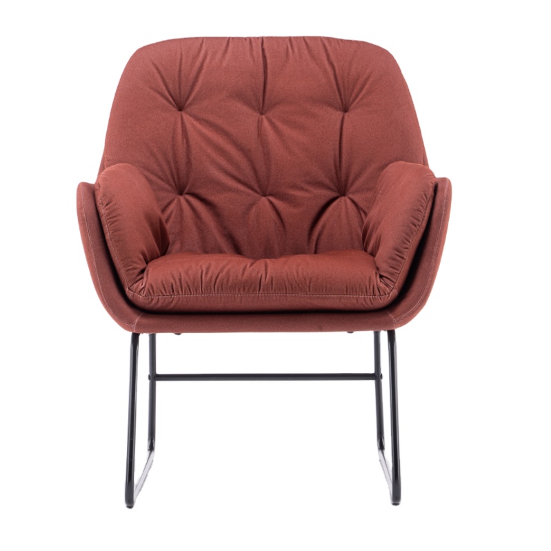 Fabric Modern Accent Chair Living Room Armchair