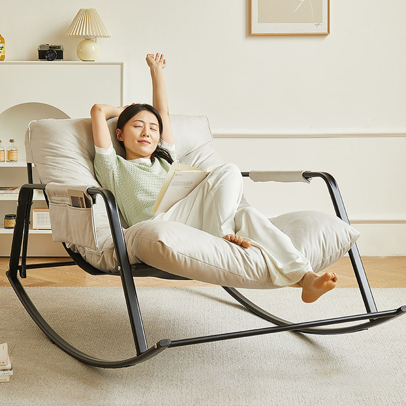 Factory Direct Sale Bedroom Balcony Home Double Adult Lounge Chair Enlarged Widened Adjustable Rocking Chair