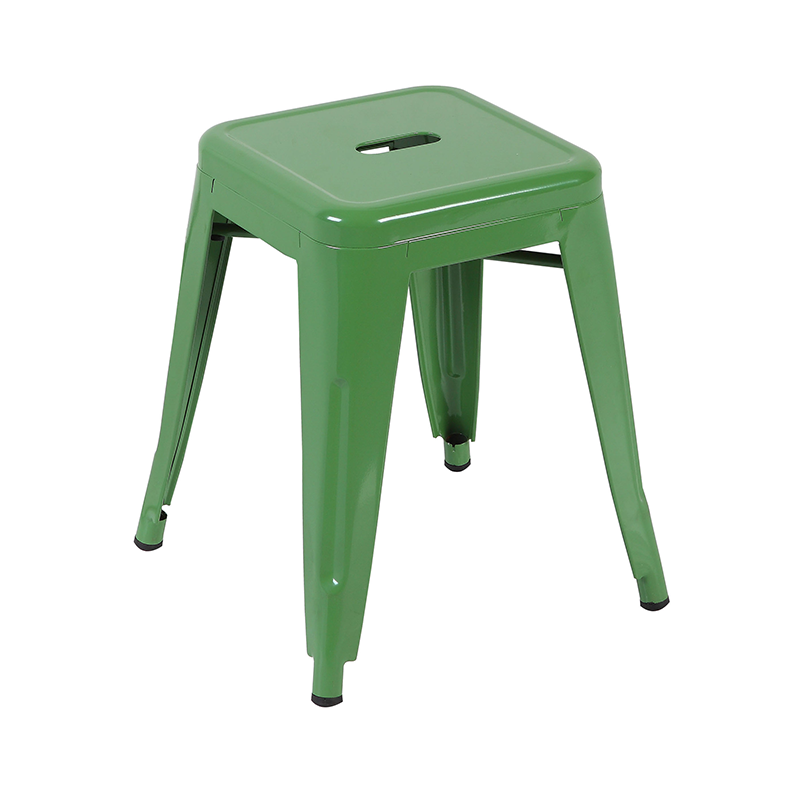 Modern Low Height Metal Bar Stools for Home Bar Outdoor Living Hotel Kitchen- Stacking Furniture for Wholesale