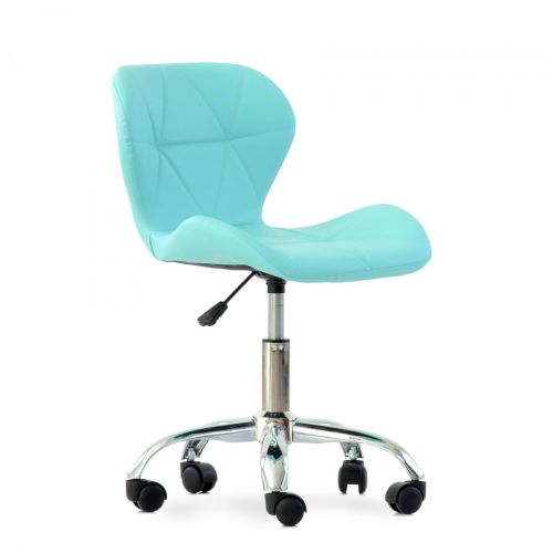 Contemporary Modern Swivel Bar Stools Adjustable Armless Air Rod Kitchen Counter Barstool Home Office Use Synthetic PU Leather