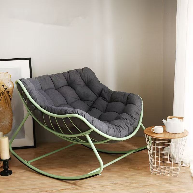 102X79X44CM Rocking Adult Lounge Chair Balcony Household Single Leisure Chair Living Room Simple Lazy Sofa Rocking Chair