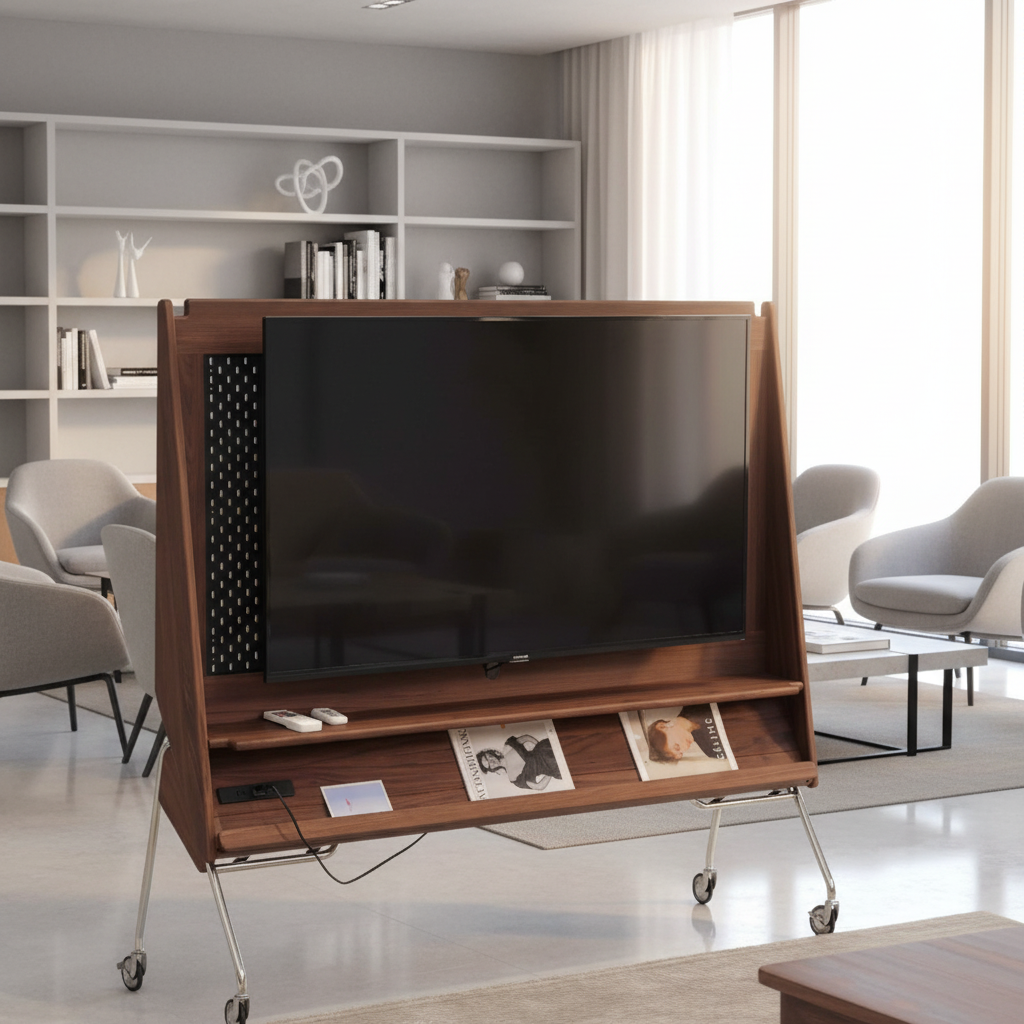 Modern Adjustable Storage TV Stand with Removable Wooden for Living Room and Bedroom Use