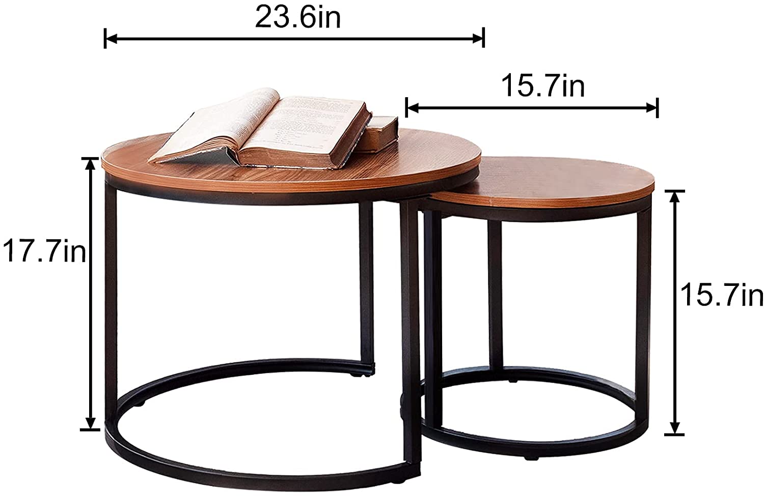 Multi-functional Side Tables Modern Design Side Table Metal Frame High-quality for Living Room