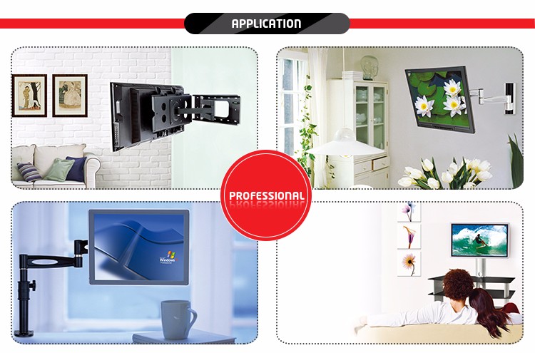 800 X 400 VESA Simple Design Vertical Table Top Tv Stand for 37-65 Size TV