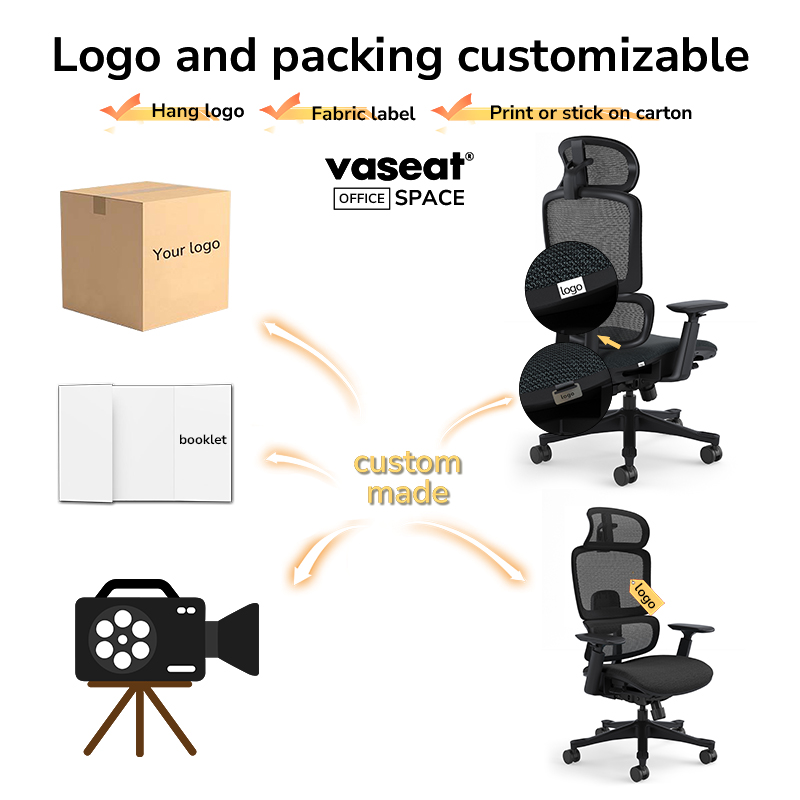 Vaseat Modern Executive Director Office Chair Ergonomic Swivel Armchair Lift Task Work Computer Chair Wholesale