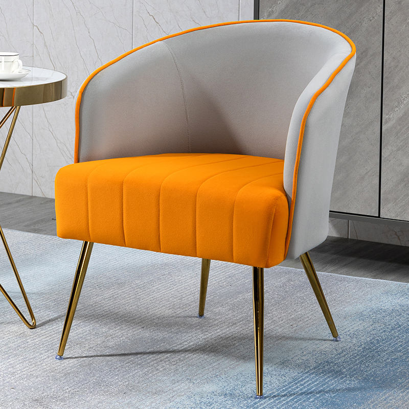 Leisure Chairs Wing Gold Luxury Nordic Furniture Set Modern Armchair Velvet Metal Home Living Room Sofas Lounge Accent Chairs