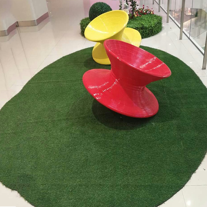 Funny Fiberglass Lazy Susan Rocking Chair for Hotel Outdoor Park Gym-Relaxing Waitin