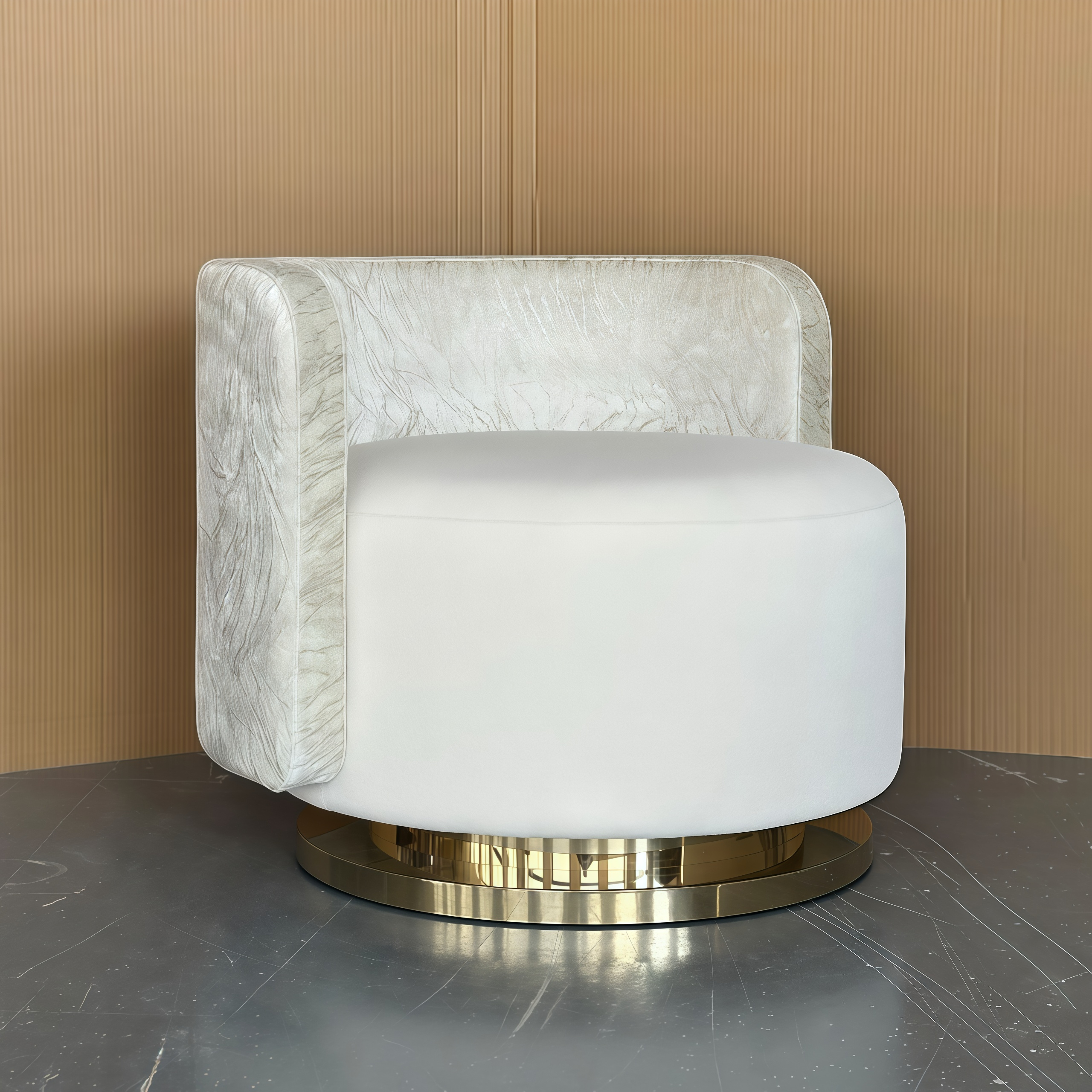 High Quality Postmodern Leisure Chair Fabric Accent Chair with Stainless Steel Leg Luxury Living Room Sofa for Bedroom Use