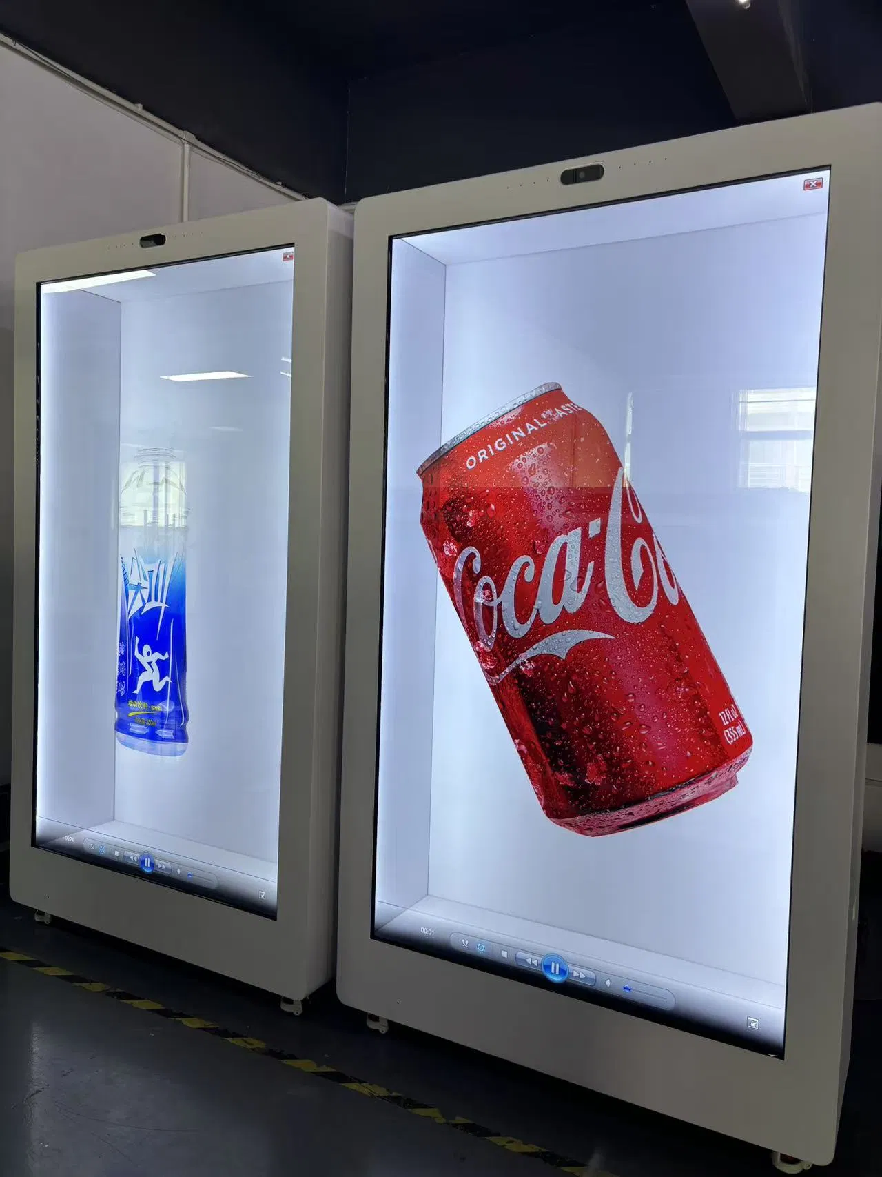 21.5 32 55 86 Inch Indoor 3D Holographic Display Cabinet Interactive Transparent Cabinet LCD Transparent Holobox