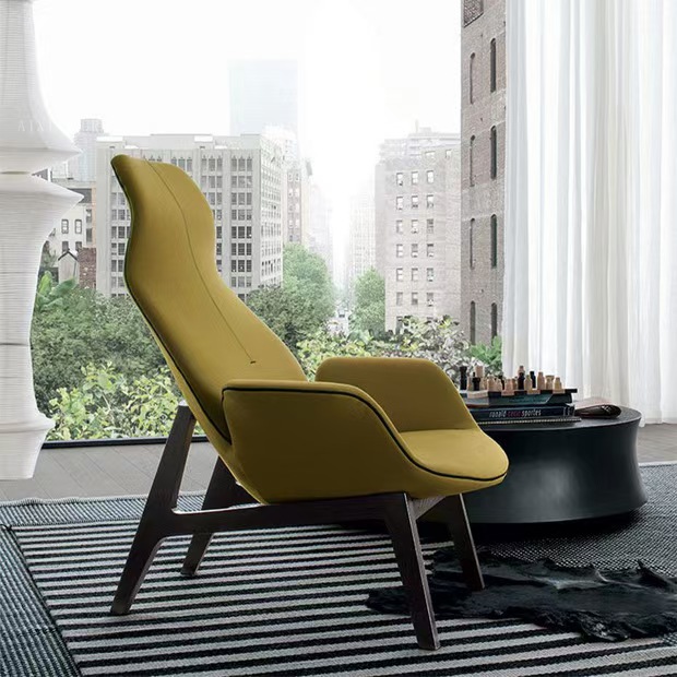 Elegant Modern Fabric High Back Recliner Chair Comfort Super Lazy Leisure Furniture for Home Living Room