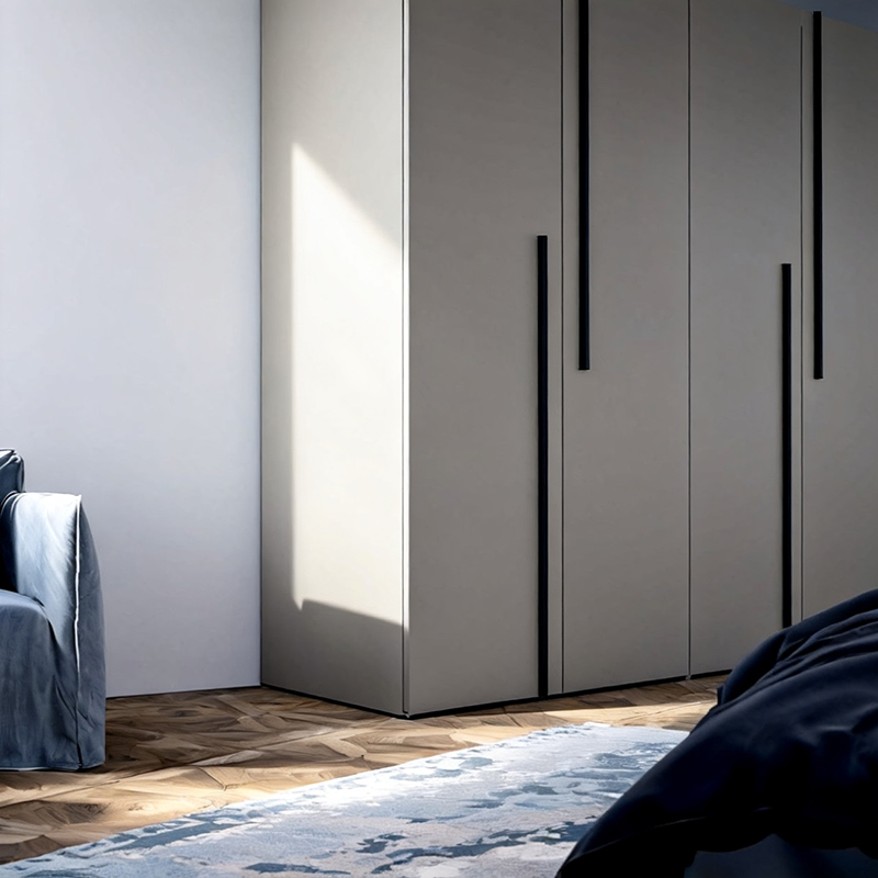 BOSNiE Modern Wooden Luxury Bedroom Wardrobe Eco-Friendly Easy Assembly Sliding Doors White Large Storage