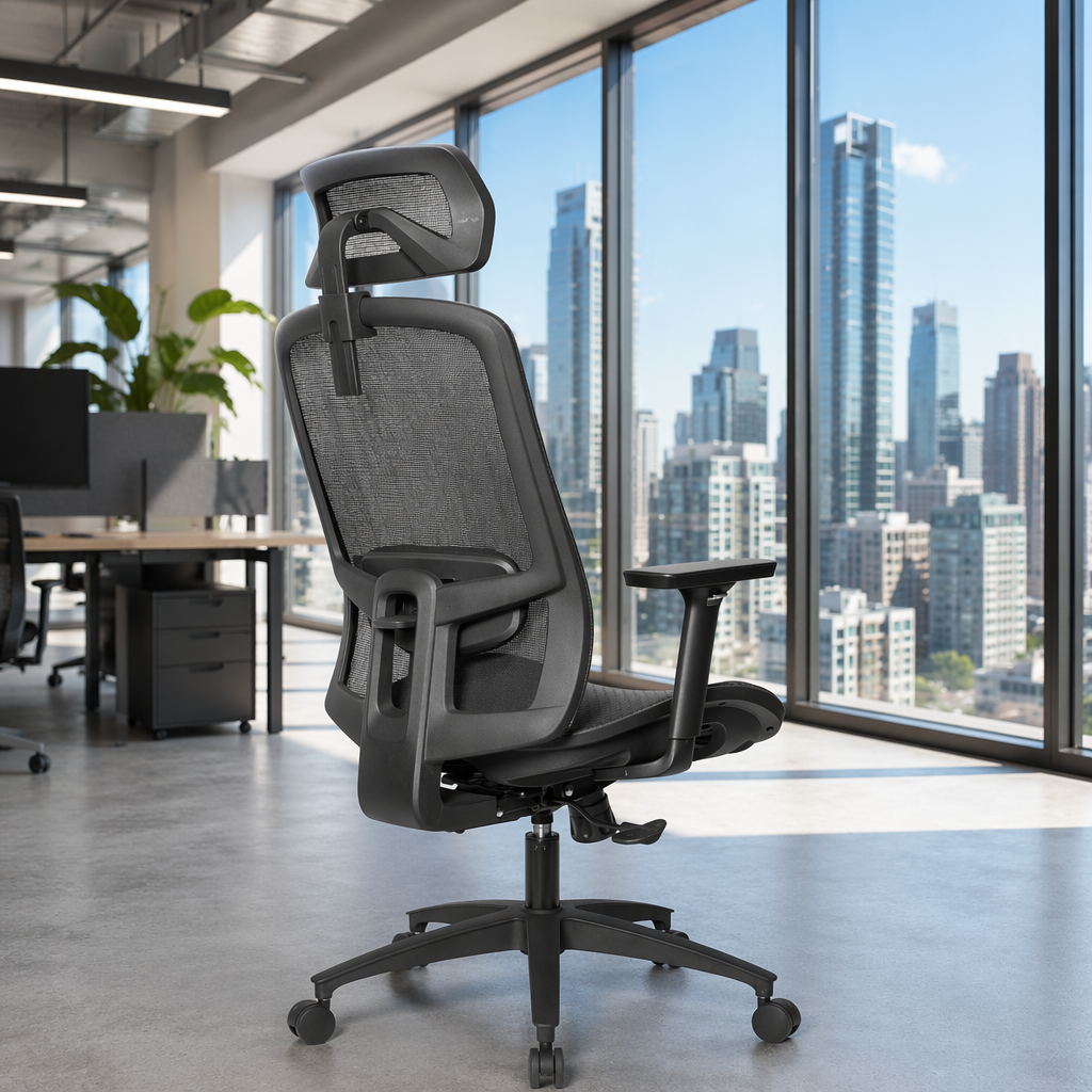Ergonomic Executive Full Mesh Office Chair Modern Design 360 Degree Swivel Meeting Room Chair Factory Supply Fabric Material