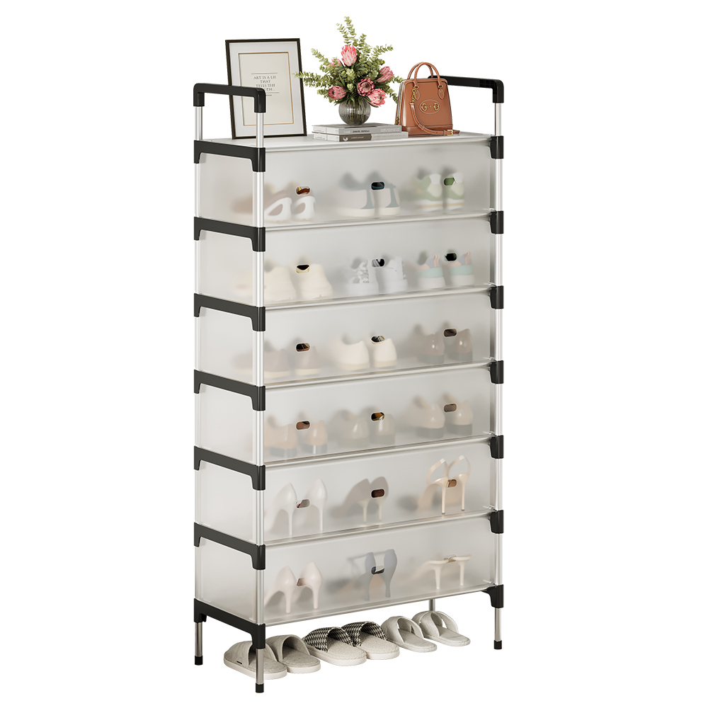 7-Layer Dustproof Shoe Storage Cabinets Detachable Moisture-proof and Rust-proof Shoe Rack Stand for Bedroom,Living Room