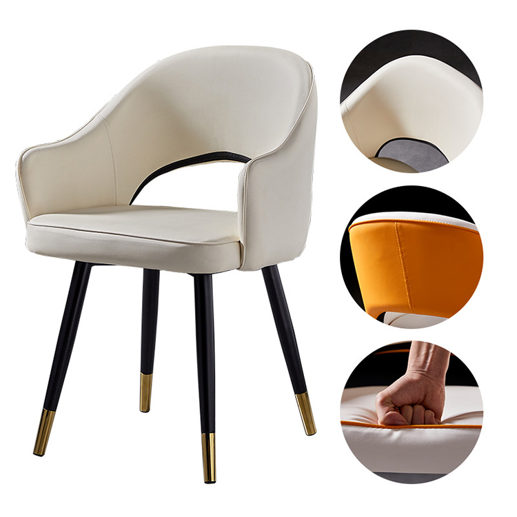 OEM Poltrona 420*425*800mm Scandinavian Furniture Brown Armchair Vanity Nordic Leisure Wing Back Chair