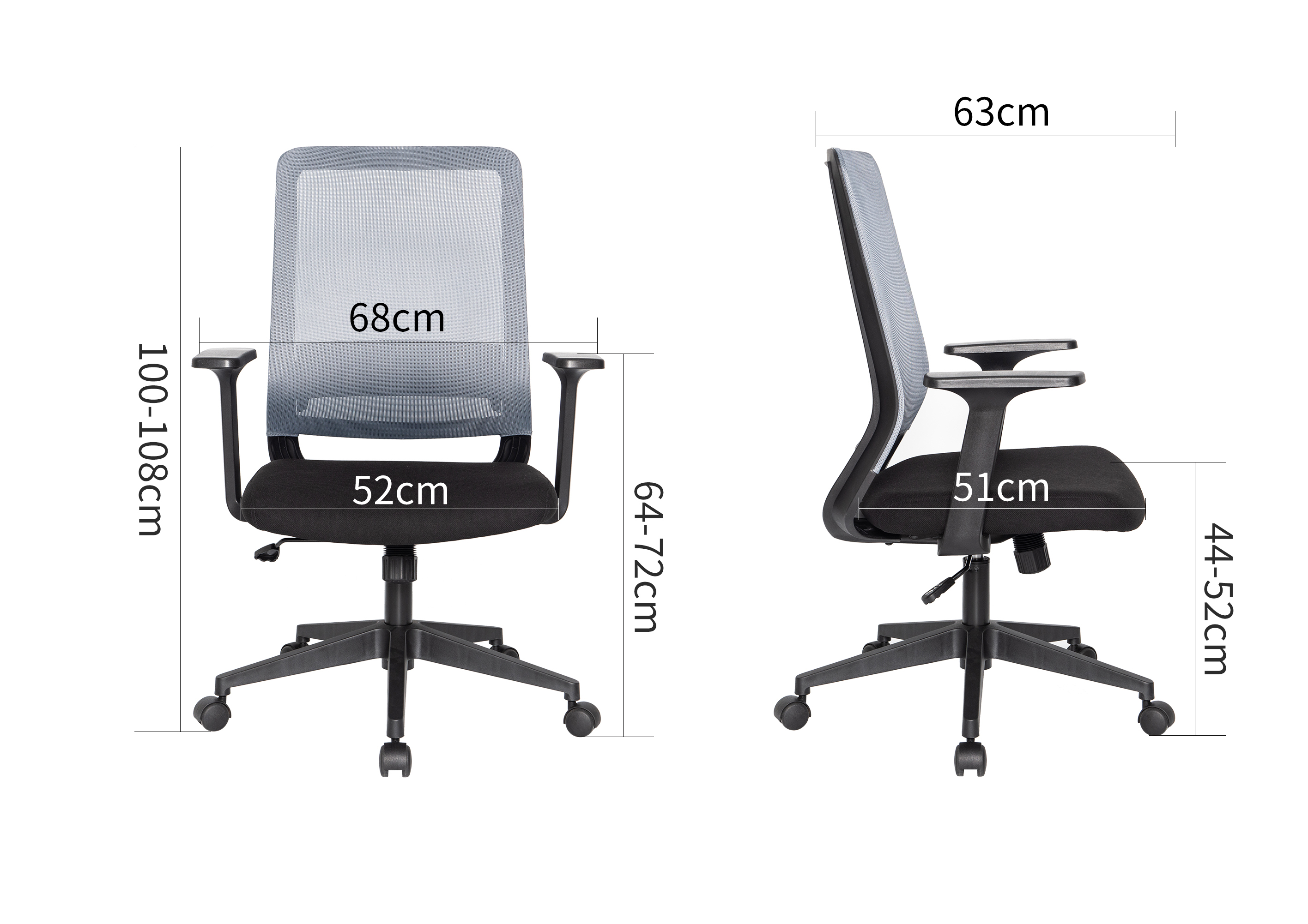 BIFMA Certified Modern Design Executive Ergonomic Task Office Chair Home Swivel Mesh Lounge Chair Comfortable Nylon Material