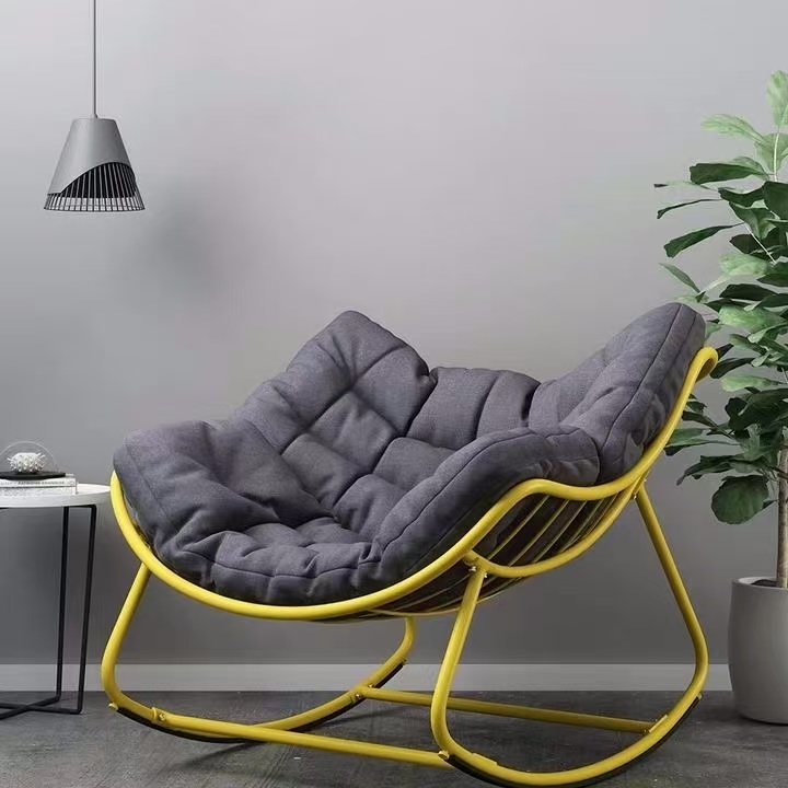 102X79X44CM Rocking Adult Lounge Chair Balcony Household Single Leisure Chair Living Room Simple Lazy Sofa Rocking Chair