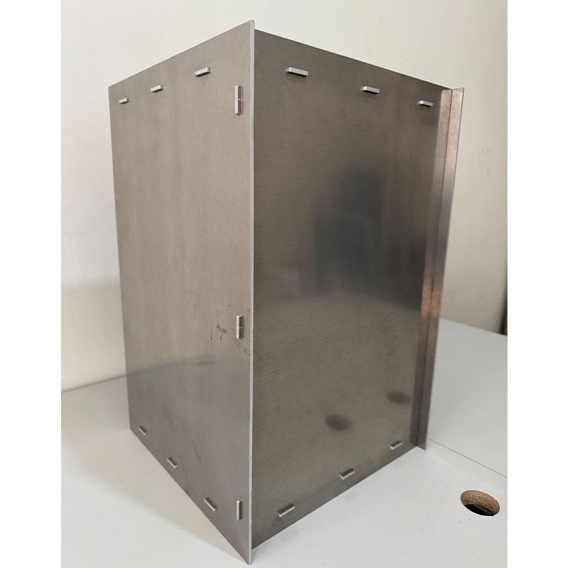 Handmade Aluminum Rivet Box Table Contemporary Sheet Metal Art Furniture