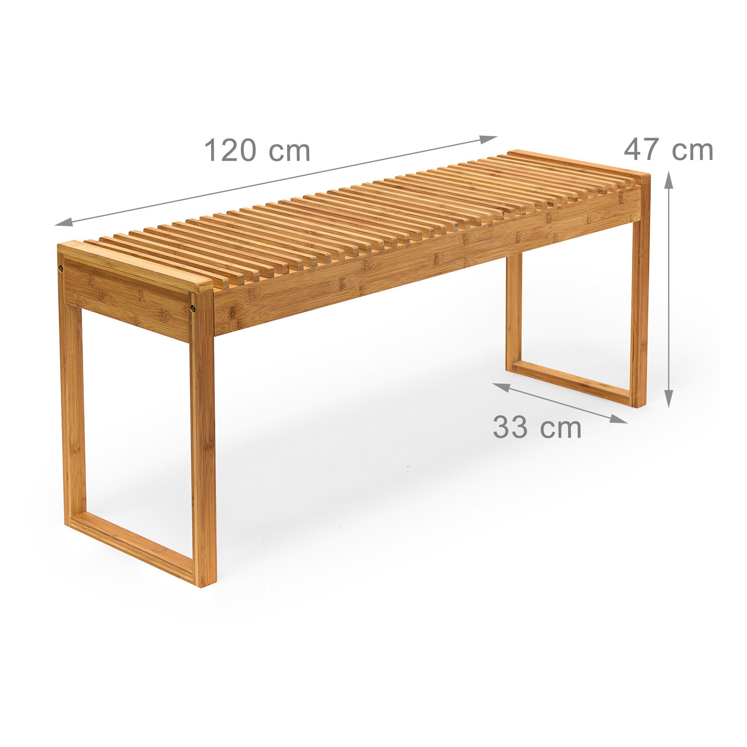 Modern Durable Eco-Friendly 35 Inch Living Room Furniture Indoor Outdoor Bamboo Entryway Shoe Rack Bench