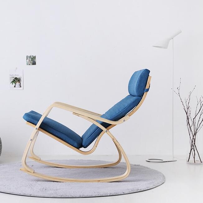 Modern Appearance and Home Furniture General Use Relax Wood Rocking Chairs