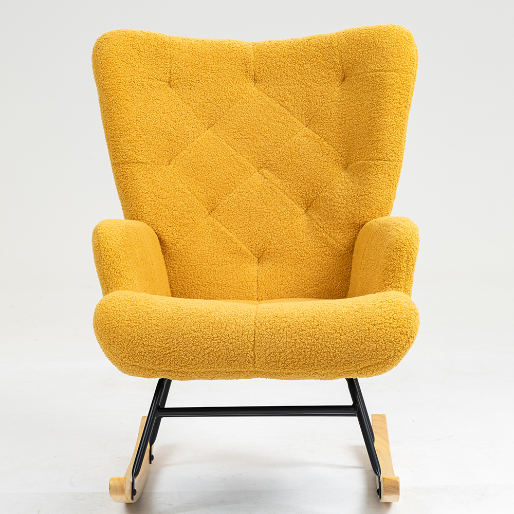Wholesale Comfortable Sherpa Rocking Chair for Living Room Bedroom Apartment Hotel Outdoor Villa Luxury Reclining Design