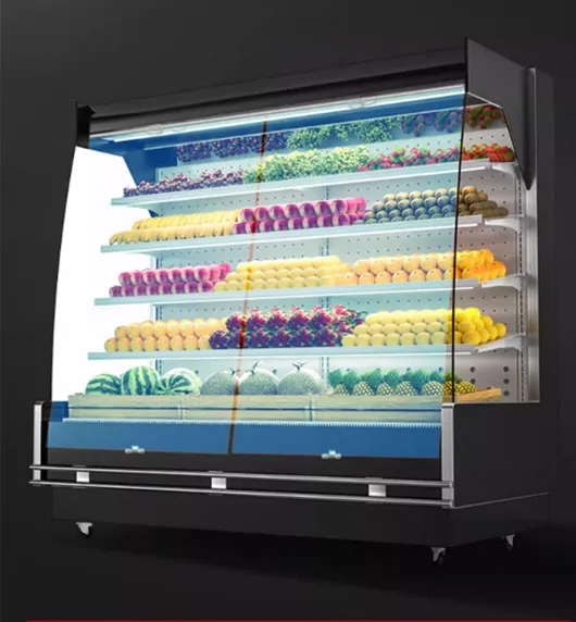 Fruit Storage Refrigerated Display Case Air-Cooled Cabinet