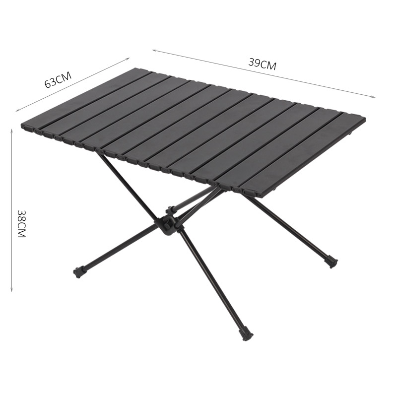 Outdoor Portable Mini Folding Beach Table Ultralight Aluminum Alloy Foldable Small Camping Side Tables with Carry Bag