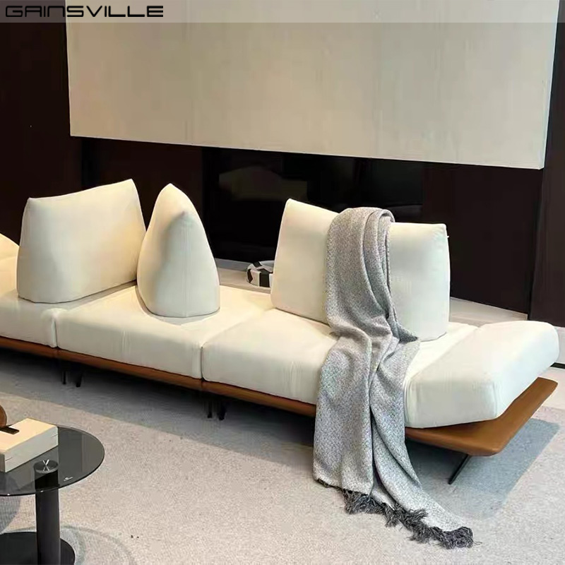 Modern 3 Seat White Velvet Fabric Rotating Control Adjustable Living Room Sofa Reclining Lounge Chaise Sofa