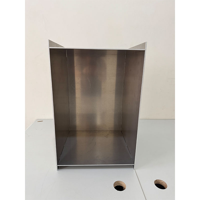 Handmade Aluminum Rivet Box Table Contemporary Sheet Metal Art Furniture