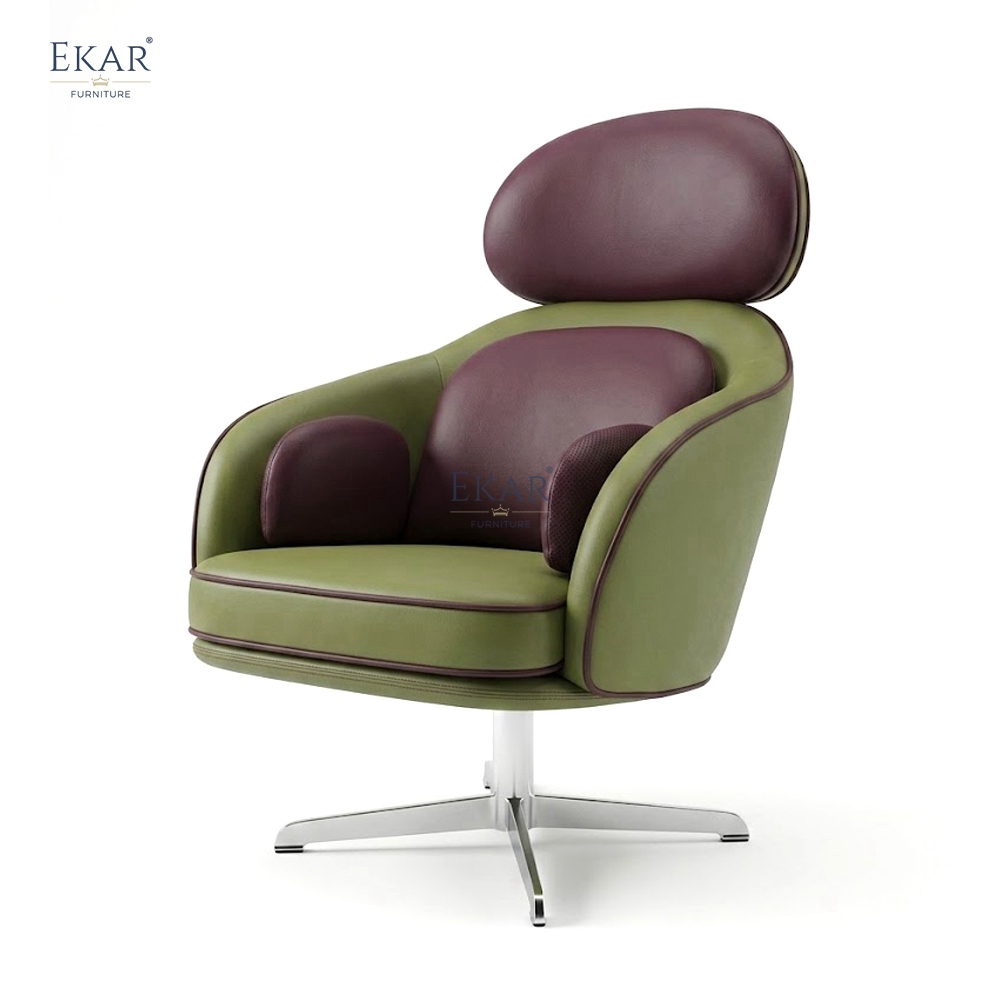 EKAR Designer Lounge Chair Modern Accent Armchair for Living Room &amp; Contemporary Interiors