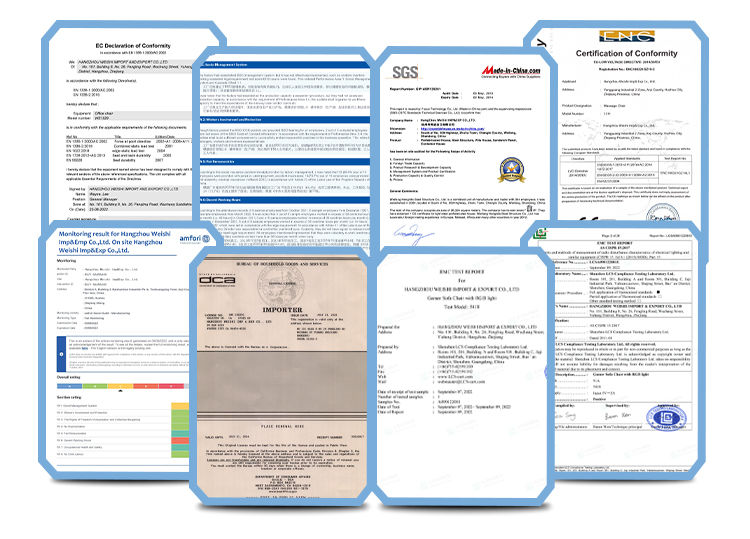 Product quality certifications