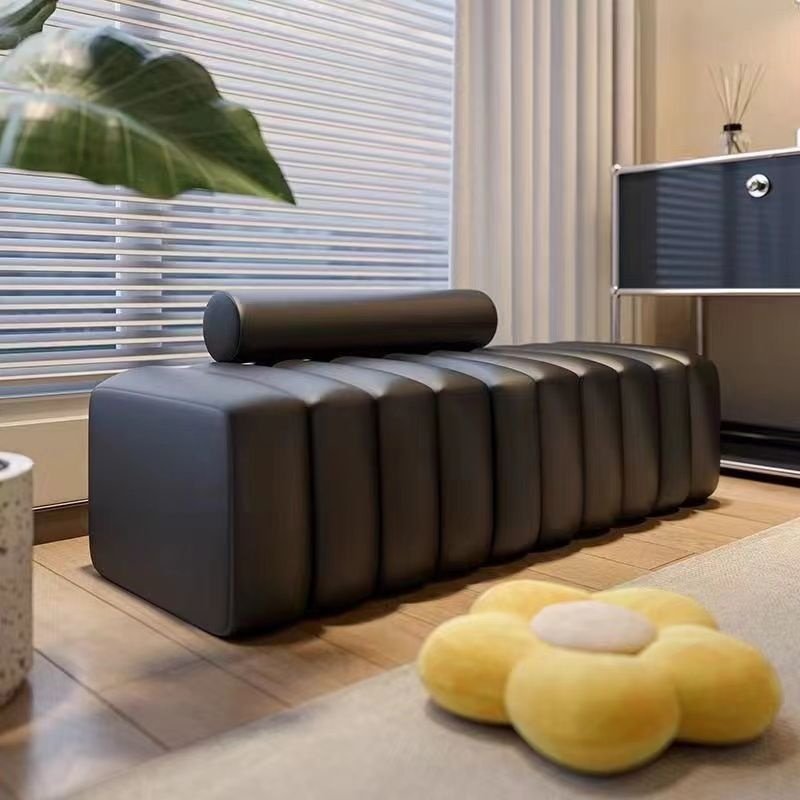 Entryway Shoe Bench Designer Long Strip Sofa Bench Creative Unique Design for Small Living Rooms Home Use