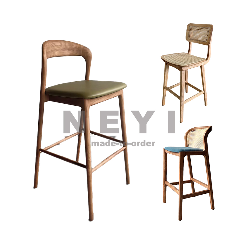 Modern Luxury Honeycomb Bar Stool High Chair Kitchen Island Counter Gold Metal Frame Leather Bar Chair Furniture