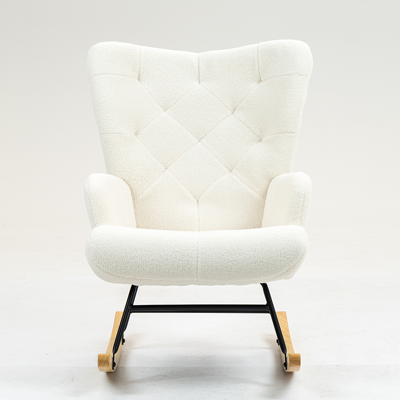 Wholesale Comfortable Sherpa Rocking Chair for Living Room Bedroom Apartment Hotel Outdoor Villa Luxury Reclining Design