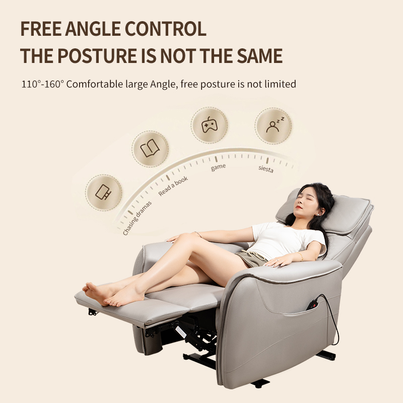 Electric Massage Recliner Chair - Power Reclining Home Theater Cinema Sofa for a Relaxing Lazy Living Room