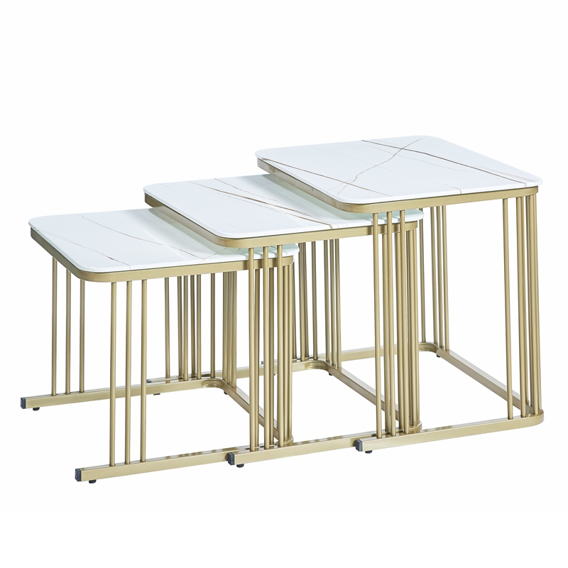 Modern end table set detail