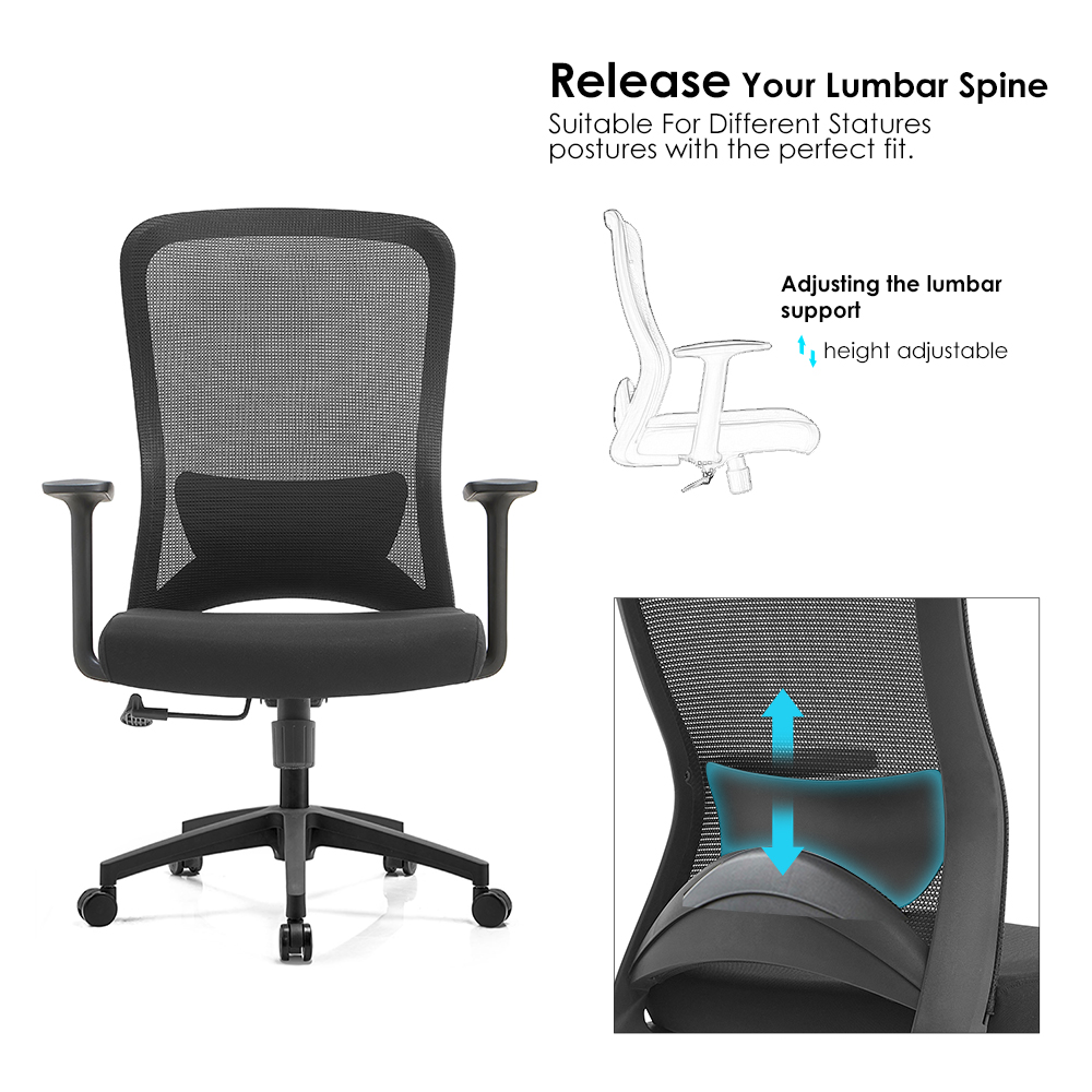Cheap Mesh Office Chair Silla Oficina Conference Meeting Mid Back Computer Staff Desk Chair For Office Ergonomic