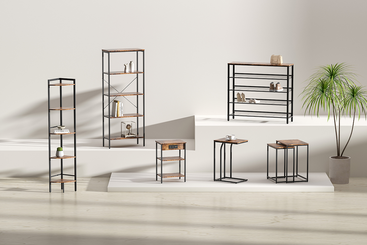 C-shaped Side Table Overview
