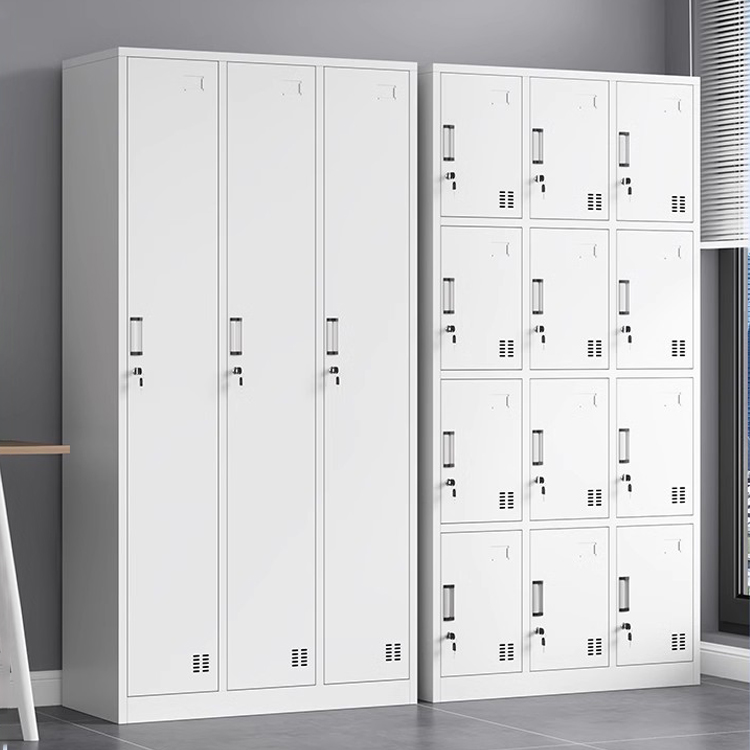 New Metal Wardrobe School Office Gym Bedroom 6 Doors Steel Storage Locker Cabinet For Employees,Industrial With 1 Shelf Assembly
