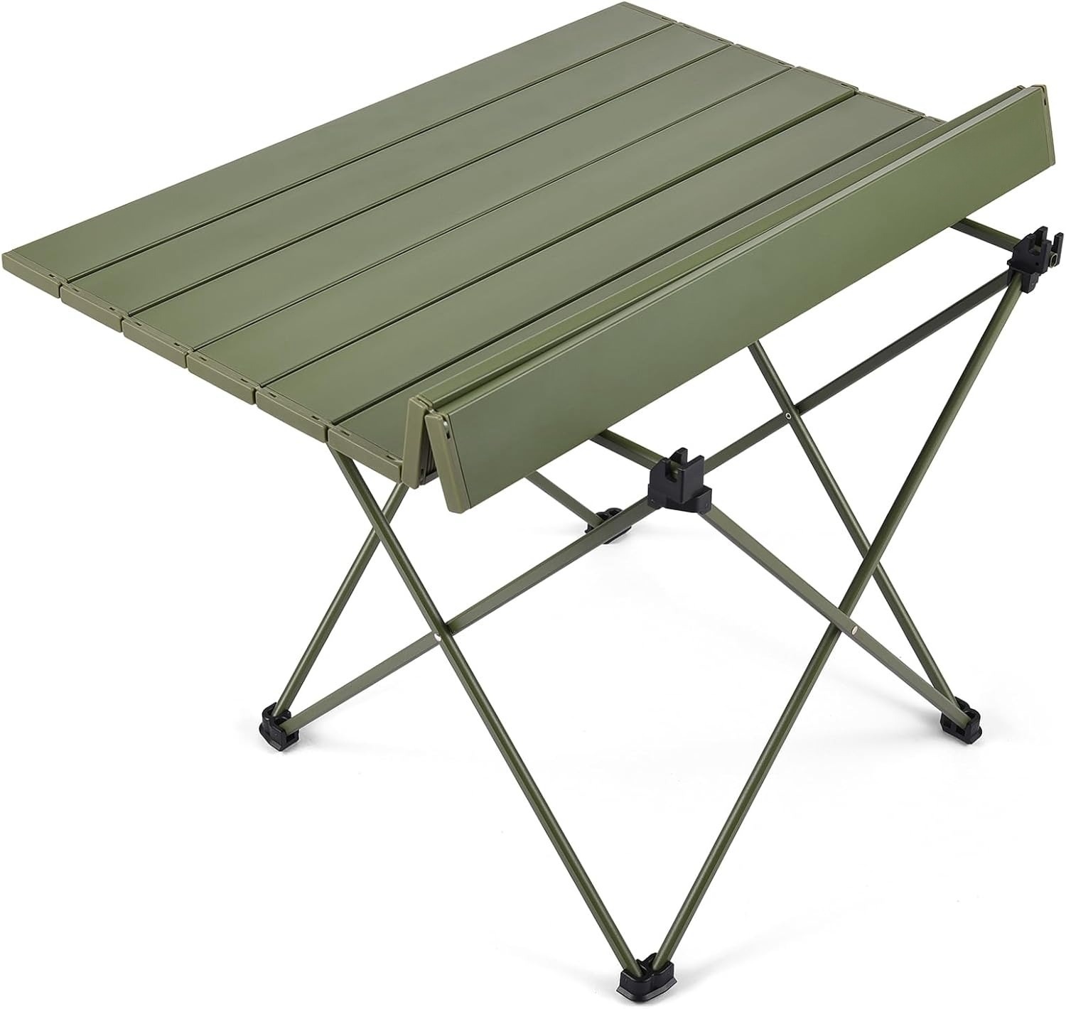 Ultralight Portable Camping Side Table Small Folding Outdoor Metal/Aluminum Table for Car &amp; Camping Roll up Panel Style