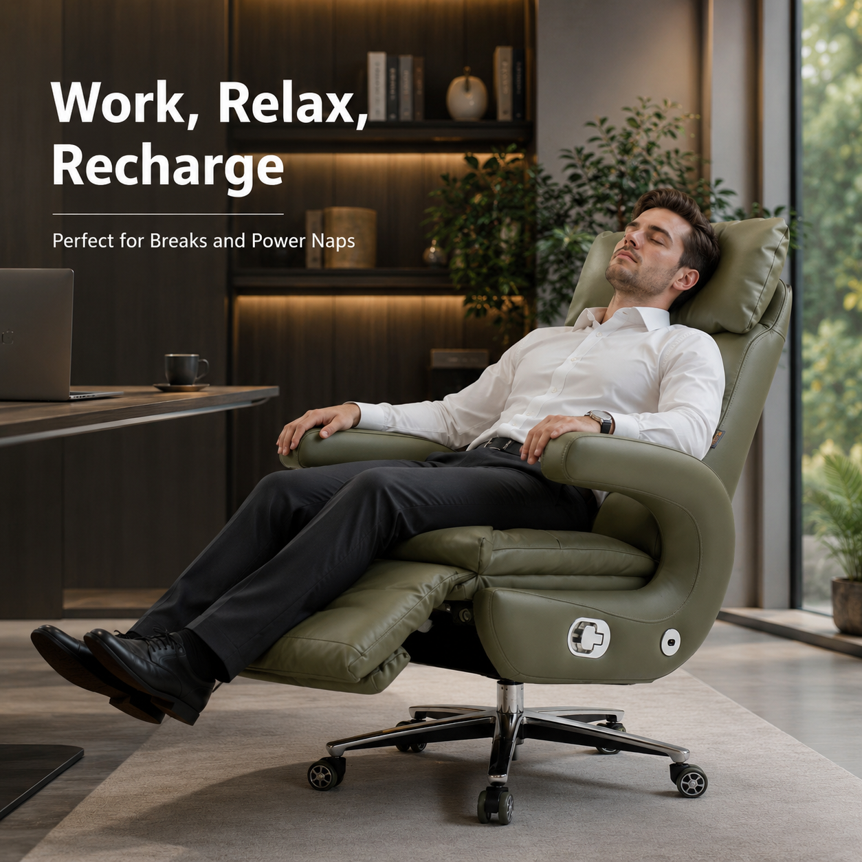 Modern Executive Leather Office Chair Luxury Ergonomic Electric Reclining Factory Direct